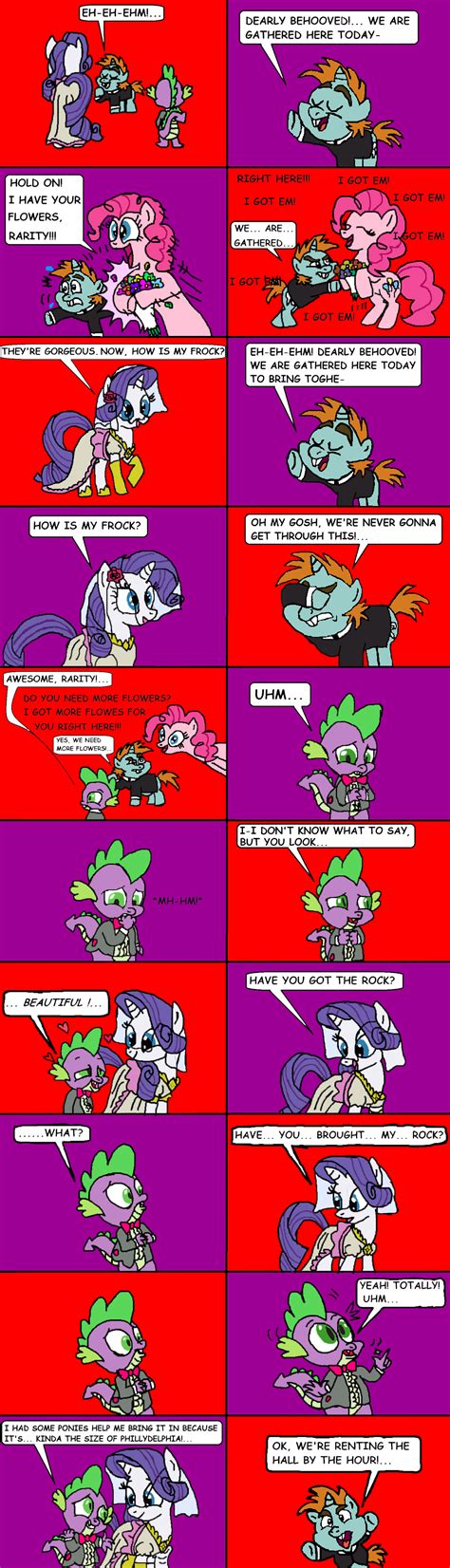 Spike And Rarity Get Married From Las Pegasus by bigpurplemuppet99 on DeviantArt