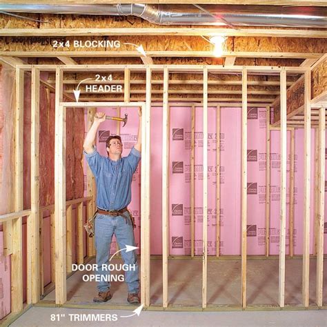 How to Finish a Basement | Framing a basement, Basement walls, Finishing basement