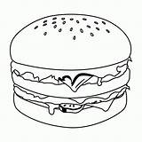 Hamburger Coloring Pages  Best For Kids sketch template