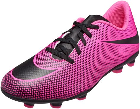 Nike Kids Bravata II FG - Pink Bravata Soccer Shoes