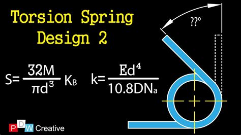 Torsion spring design 2 - YouTube