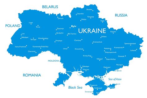 Printable Map Of Ukraine