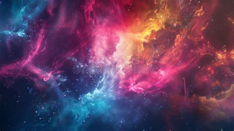 A Cosmic Canvas Painted with the Colors of Shifting Neutrino Types Stock Image - Image of ...