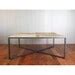 Modern Reclaimed Wood Coffee Table with Steel Base by CroftHouseLA