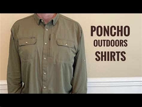 Poncho Outdoors Fishing (Hiking) Shirt - YouTube