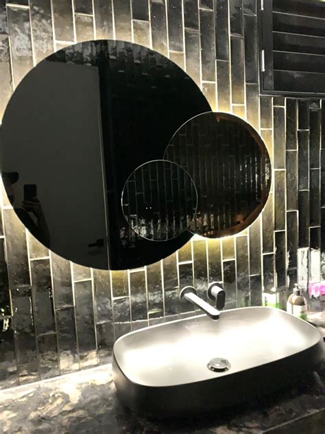 Look at this amazing CUSTOM MADE LED BACKLIT TINTED MIRRORS ...that appears to very classy and ...