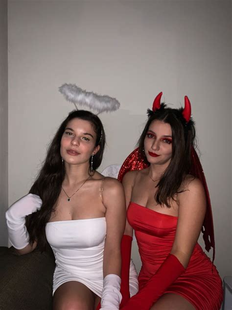 Angel and Devil Costume | Hot halloween outfits, Hot halloween costumes ...