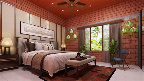 Bedroom design with Interlocking mud block construction | Brick house designs, House wall design ...