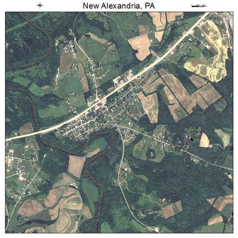 Aerial Photography Map of New Alexandria, PA Pennsylvania