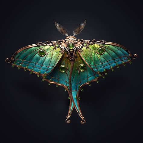 ArtStation - Jewel moth