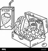 Snack Food Isolated Coloring Page For Kids Stock Vector Image & Art  Alamy sketch template