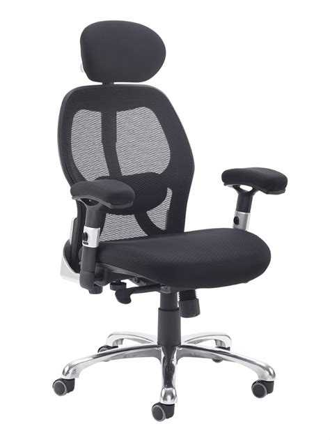 Mesh Office Chair Black Sandro Ergo Chair SND300K2-K by Dams | 121 Office Furniture