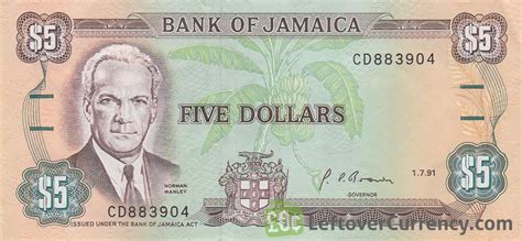 5 Jamaican Dollars banknote Norman Manley - Exchange yours for cash