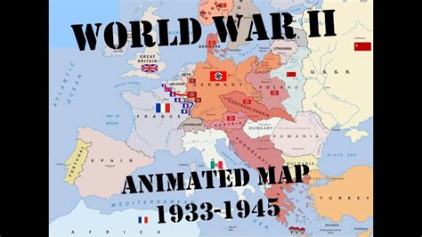 WWII Animated Map - Best Version! 1933-1945 War in Europe - YouTube