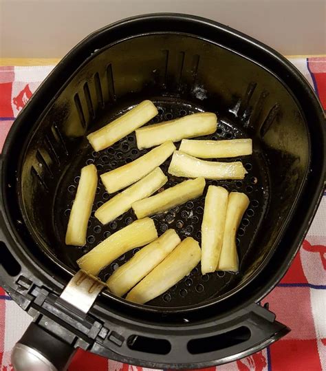 Air Fryer Yuca Fries with Creamy Curry Mustard Sauce - This Old Gal