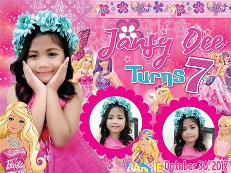 Step by Step Tutorial Lets Build Barbie Birthday tarpaulin | Birthday ...