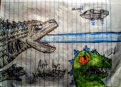 Reptar Vs. Godzilla by youdraw4557 on DeviantArt