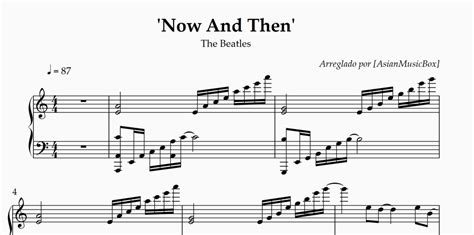 The Beatles - 'Now And Then' | Piano Sheet Music / MIDI / WAV