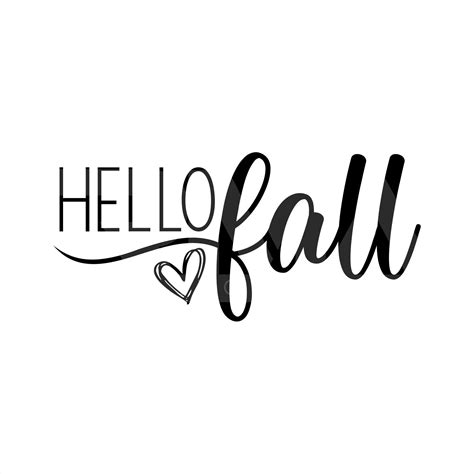 Hello Fall SVG Heart Svg Fall Svg Files for Cricut Fall Svg - Etsy