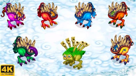 Prismatic Reedling - all versions (My Singing Monsters: Dawn Of Fire ...