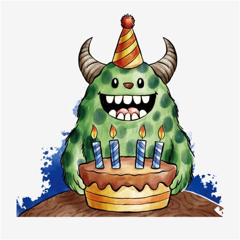 Birthday Happy Birthday Birthday Theme Alien, Cartoon, Cartoon Alien, Lovely PNG and Vector with ...