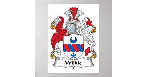 Wilkie Family Crest Poster | Zazzle