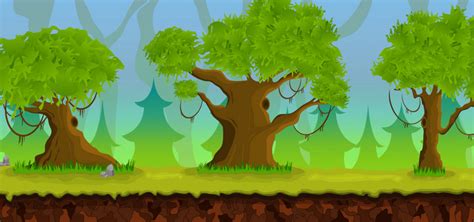 2d Game Art Natural Landscape For Games Mobile Applications And ...