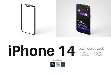 IPhone 14 Screen Display PSD Mockup Pack - Design Cuts