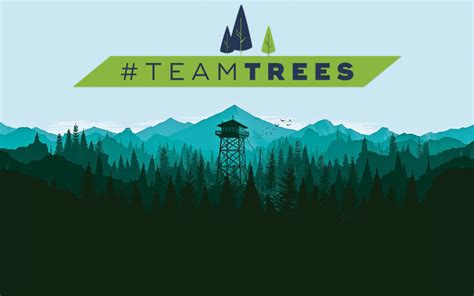 Another TeamTrees wallpaper I made. I added the TeamTrees logo to the ...