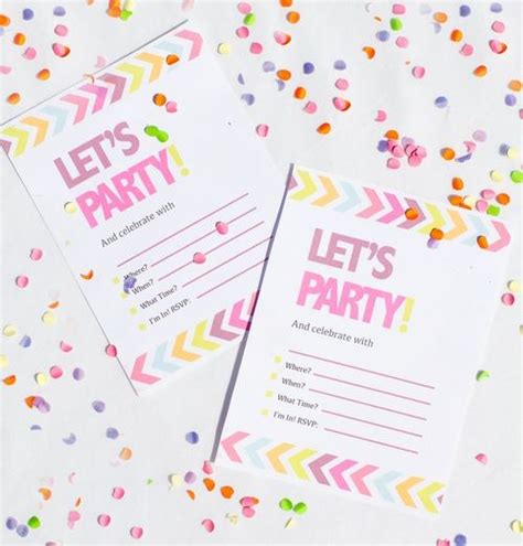 Let's Party Bachelorette Party Invitations | AllFreeDIYWeddings.com