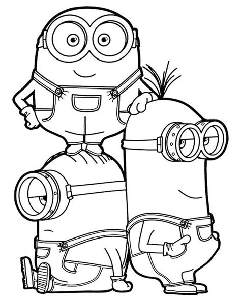 20+ Free Printable Minion Coloring Pages - EverFreeColoring.com