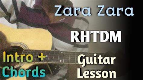 Zara Zara - RHTDM Easy Guitar Lesson | Zara Zara Behekta Hai Guitar Chords Lesson | - YouTube