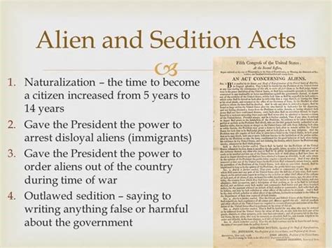 Sedition Act Of 1798 Summary