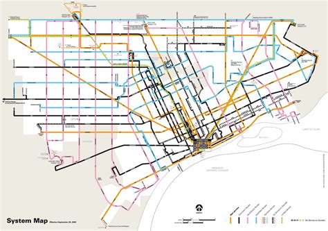 DETROIT TRANSIT HISTORY.info: 1950 DSR Route Map