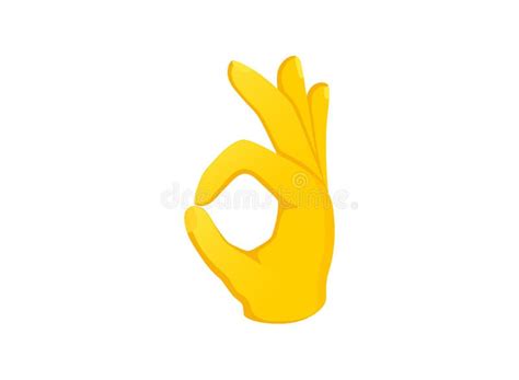 Ok Hand Icon. Hand Gesture Emoji Vector Stock Vector - Illustration of sign, emoticon: 231932204