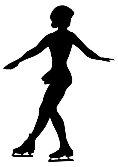 Figure Skate Silhouette at GetDrawings | Free download