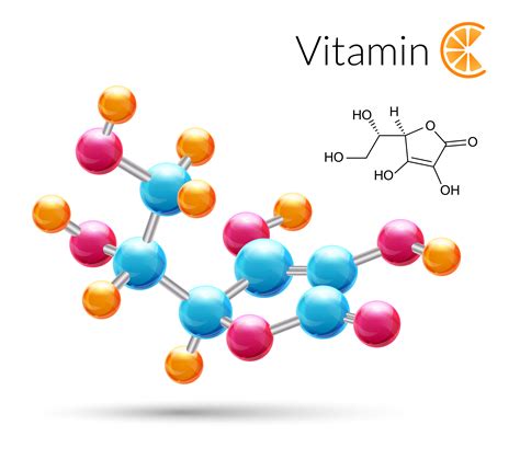 Vitamin C molecule 452984 Vector Art at Vecteezy