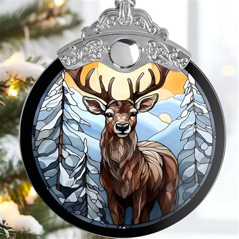 Amazon.com: Deer Ornaments for Christmas Tree - Jocidea Deer Christmas ...