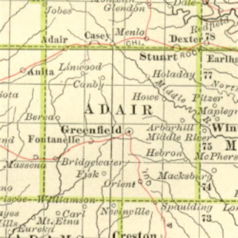 1897 Century Atlas of the State of Iowa