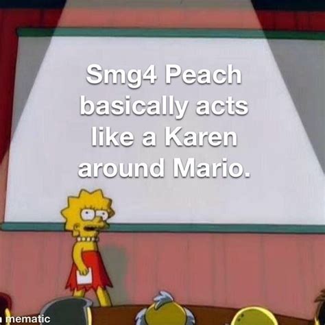 Smg4 Peach basically acts like a Karen around Mario. - iFunny