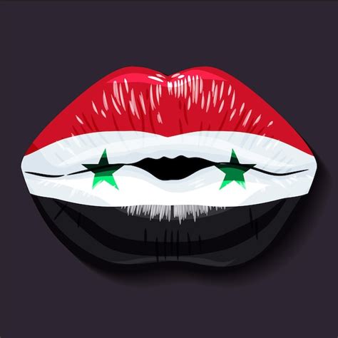 Premium Vector | Flag of syria