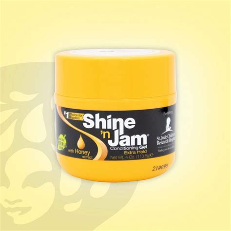 Ampro Shine ‘n Jam Conditioning Gel – Extra Hold with Honey - Curly Hair Products