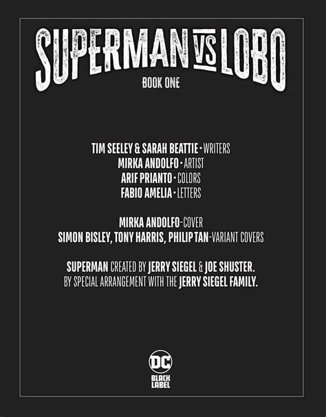 SNEAK PEEK: Preview of DC Comics Superman vs. Lobo #1 - Comic Watch