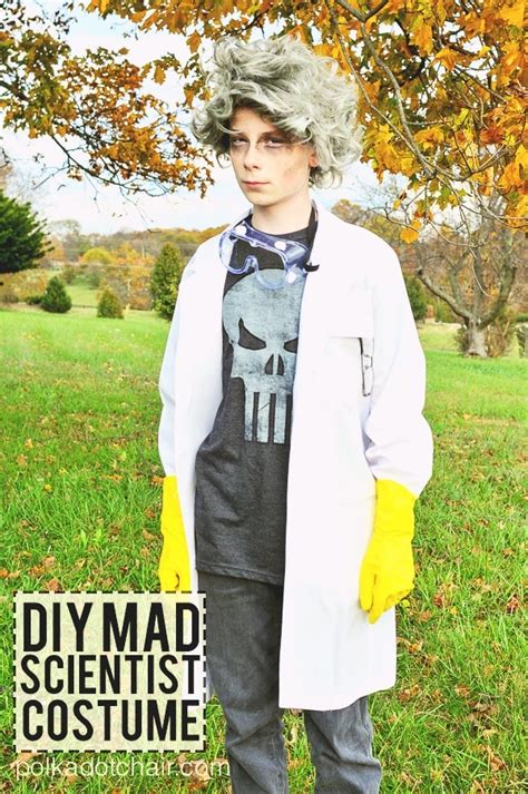 Easy DIY Mad Scientist Costume - No Sew! | Polka Dot Chair