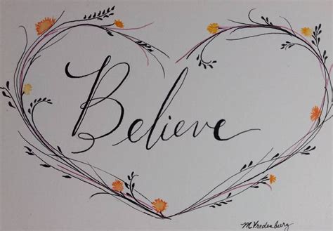 Believe Original Ink and Watercolor Painting Drawing - Etsy