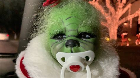 The Grinch Baby hates Christmas lights! - YouTube