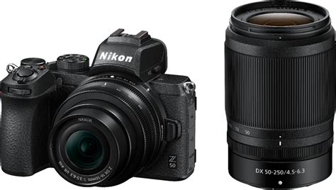 Nikon Z50 Mirrorless Camera Two Lens Kit with NIKKOR Z DX 16-50mm f/3.5 ...