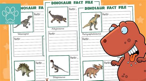 Dinosaur Fact Files | Dinosaur facts, Teachers pet, Teachers