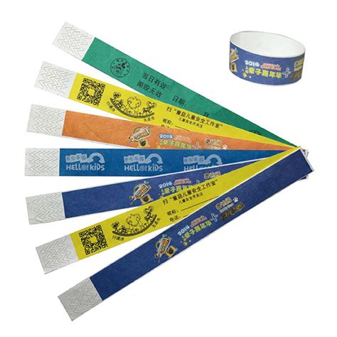 1000pcs with one color logo printing custom event wristband, custom paper wristbands, custom ...