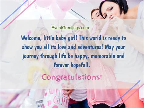 New Baby Girl Wishes, Quotes And Congratulation Messages